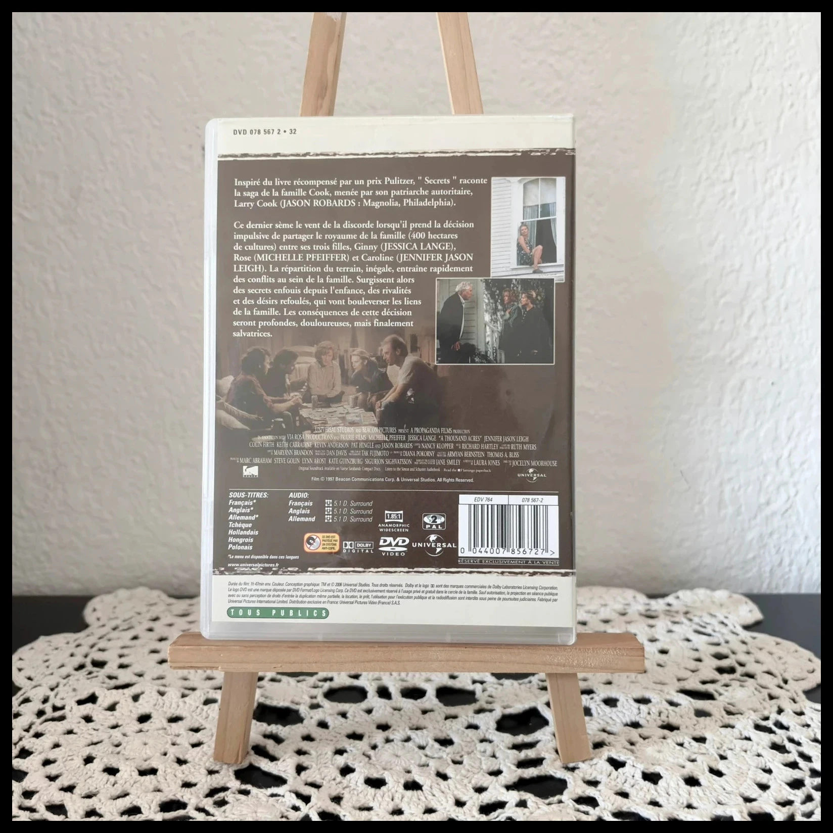 DVD Segredos – Michelle Pfeiffer – Jessica Lange – Drama familiar – photo 2